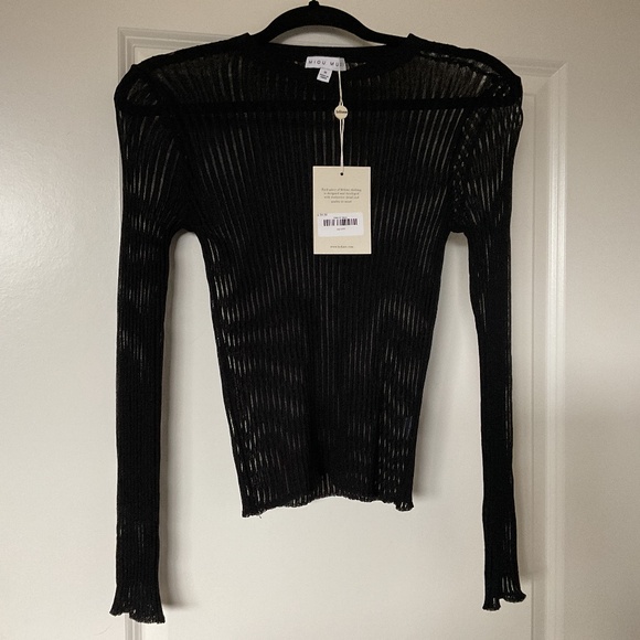 NWT transparent striped top by Bohme - Picture 4 of 10